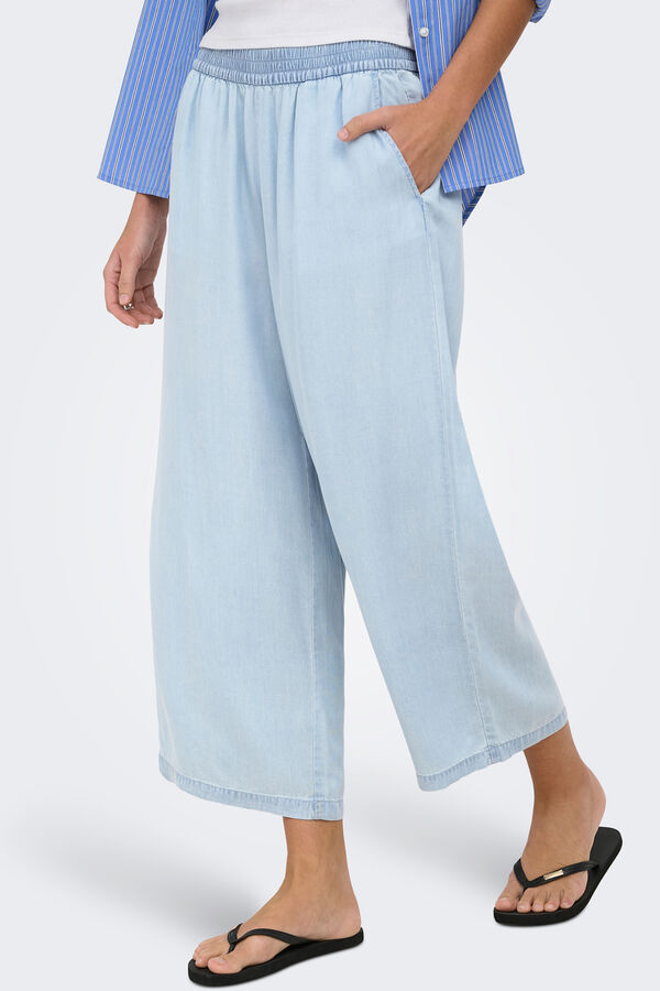 Only Tencel culottes blue