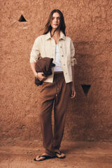 Springfield Lanene pantalone Braon