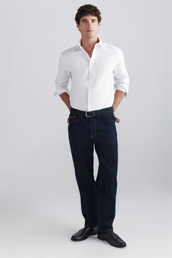Springfield Desized wash regular fit jeans blue