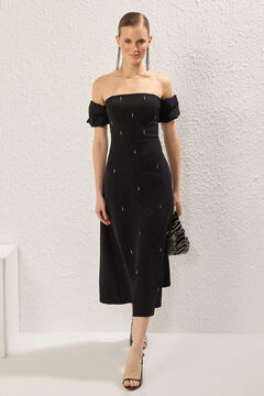 Trendyol Vestido com decote descoberto