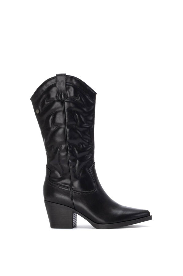 XTI Bota Cowboy Bordado negro