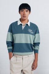 Springfield Long-sleeved rugby shirt blue