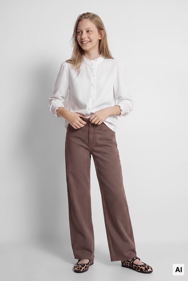 Springfield Kids Girl's oxford blouse white