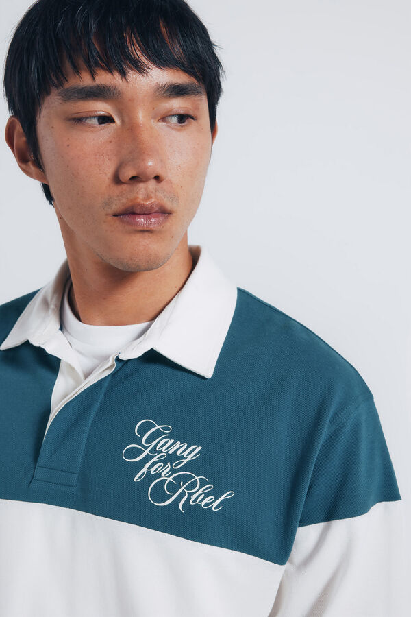 Springfield Long-sleeved rugby shirt blue