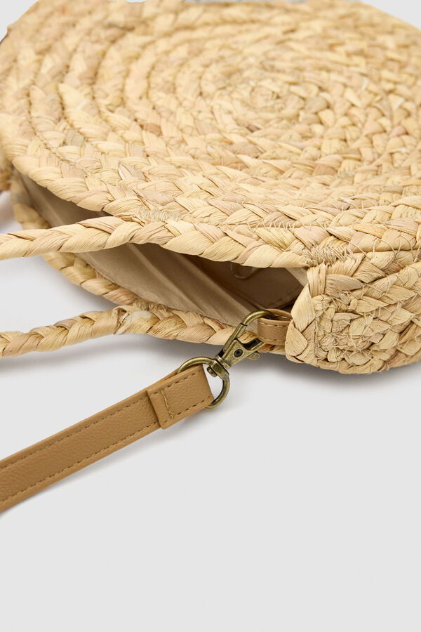 Inside Jute crossbody bag brown