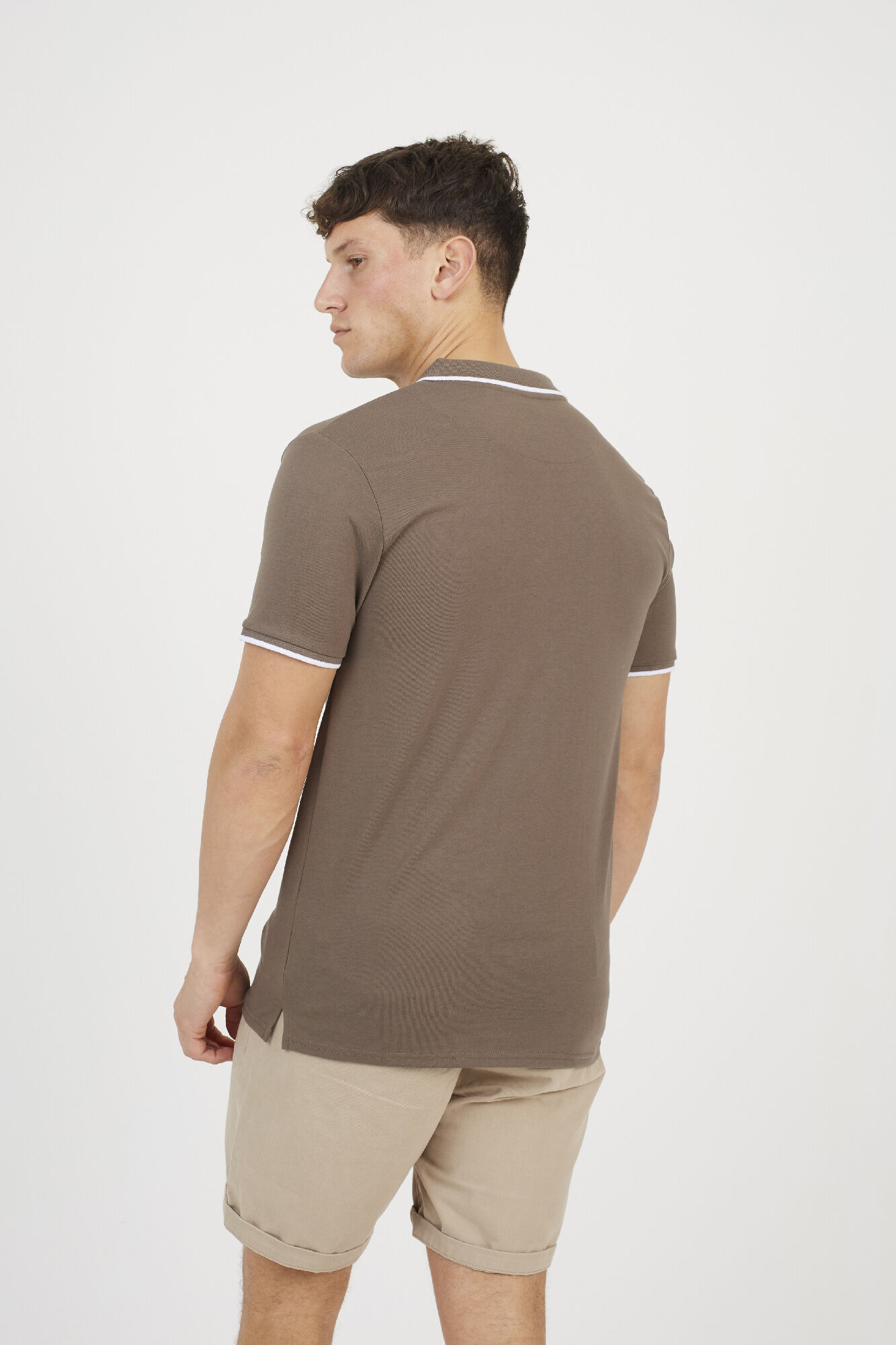 Brave Soul Polo con color en contraste