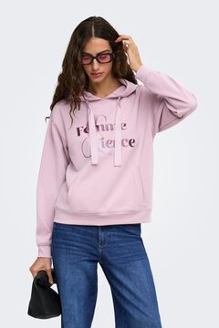 Only Sudadera con capucha dibujo frontal