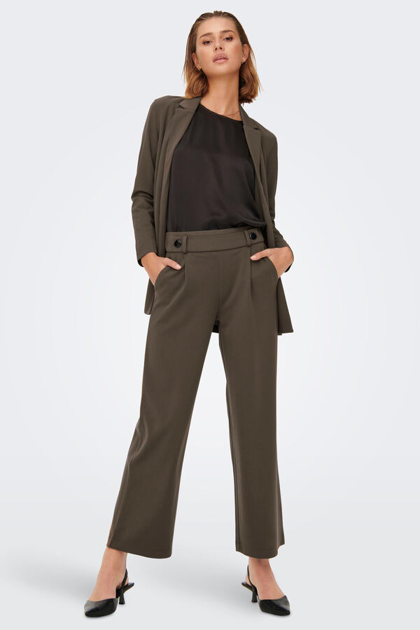Springfield Long wide-fit trousers brown