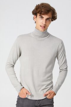 Inside Jersey de punto cuello vuelto gris