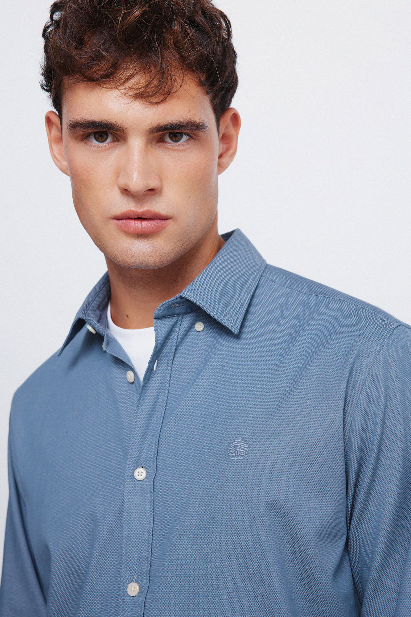 Springfield Two-tone structured shirt