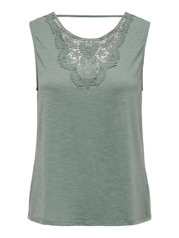Springfield Sleeveless top with lace  green