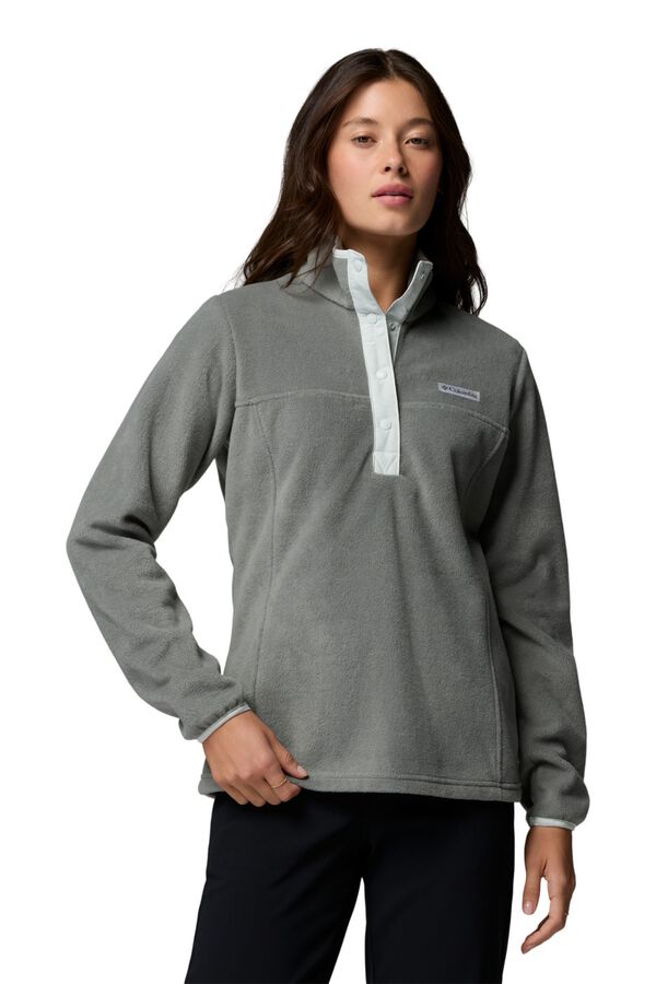 Columbia Fleece with half zip fastening blue