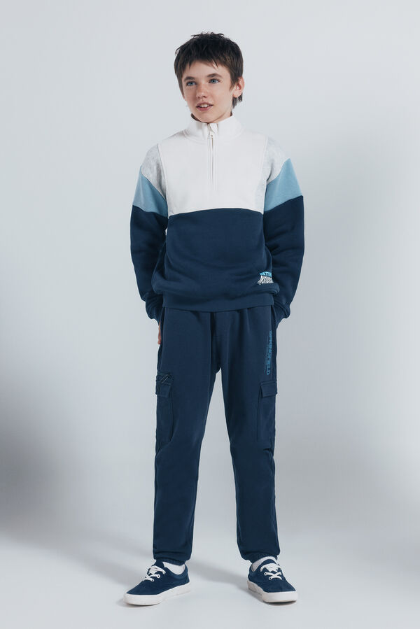 Springfield Kids Moletom Trucker Sweatshirt azul