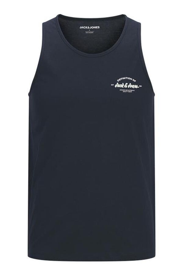 Jack & Jones Cotton vest top blue