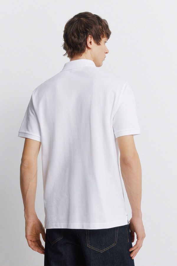Springfield Basic regular fit polo shirt SPRINGFIELD white