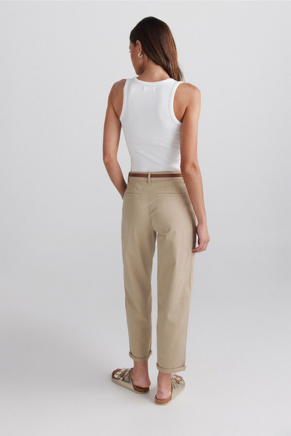 Springfield Cal&ccedil;as chino com cinto camel