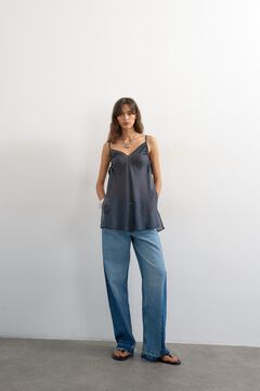 Topshop Vaquero wide leg tiro medio