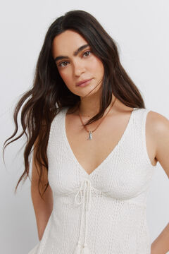 Springfield T-shirt al&ccedil;as com bordado de la&ccedil;o