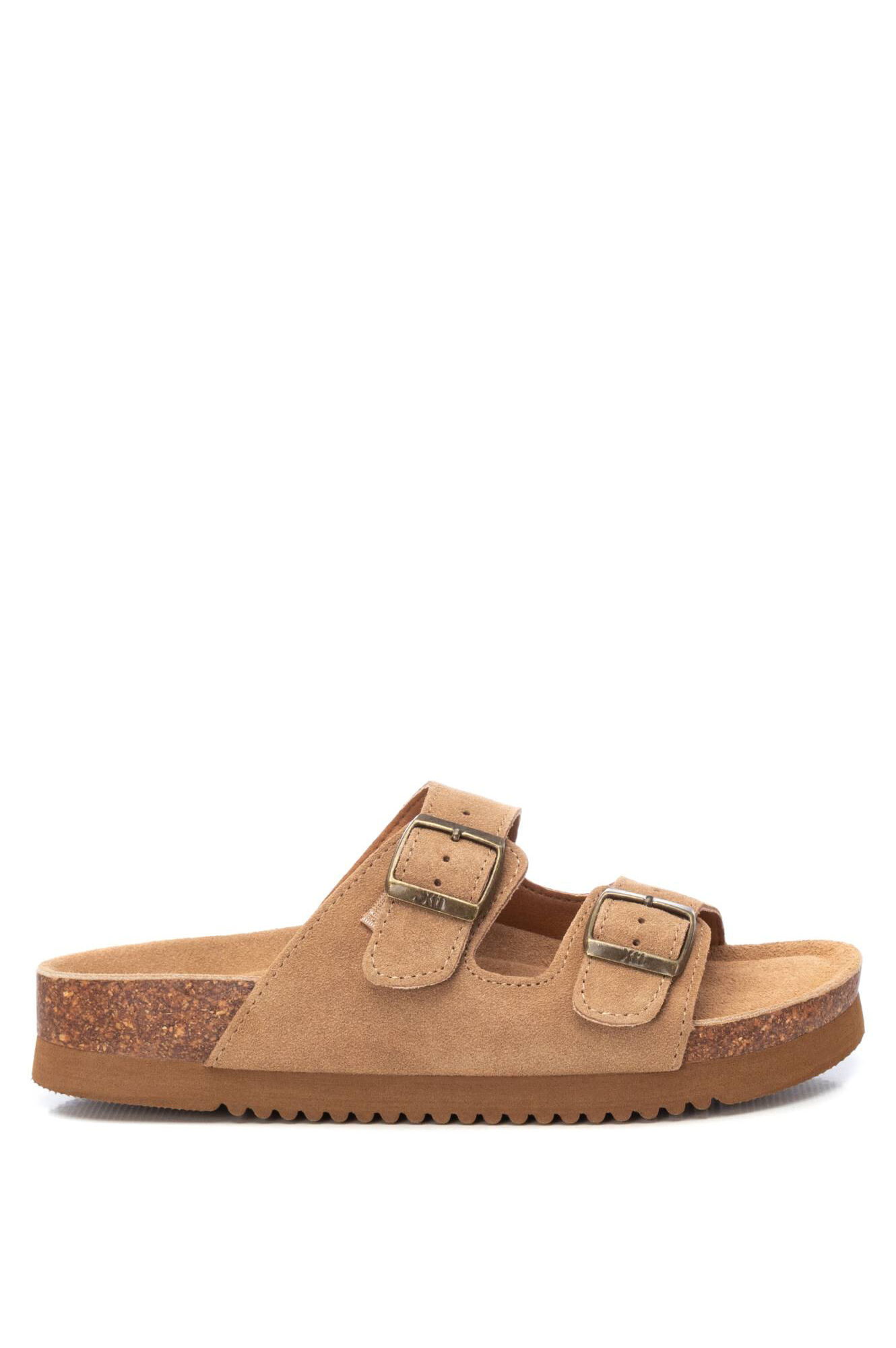 XTI Sand&aacute;lia em croute com fivelas