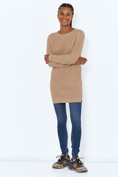 Springfield Jersey-knit dress brown