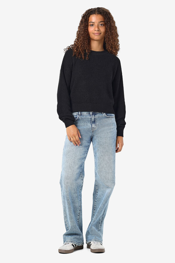 Noisy May Jersey b&aacute;sico algod&oacute;n negro