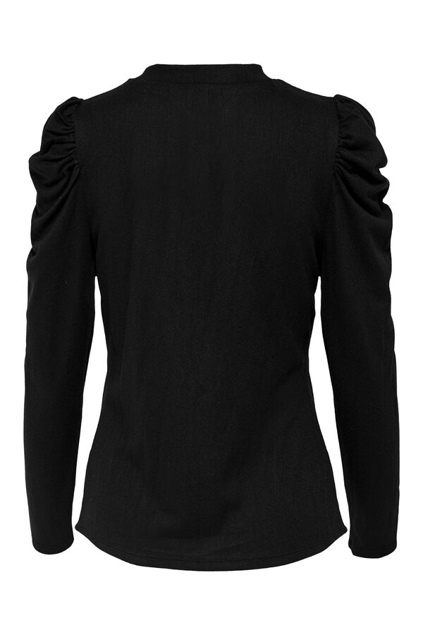 Springfield Top with puffed sleeves black