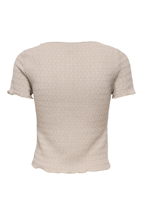 Only Structured crop top brown