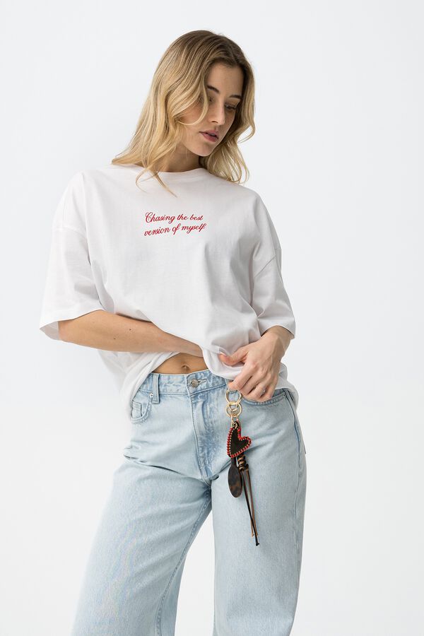 Tiffosi Young Camiseta Oversize white