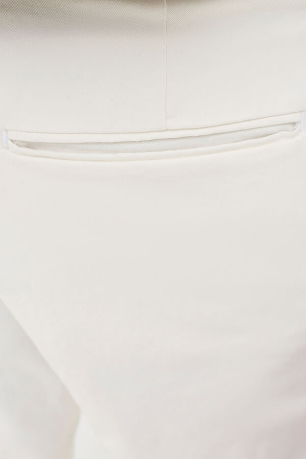 Jack & Jones Pantal&oacute;n chino relaxed tiro medio blanco