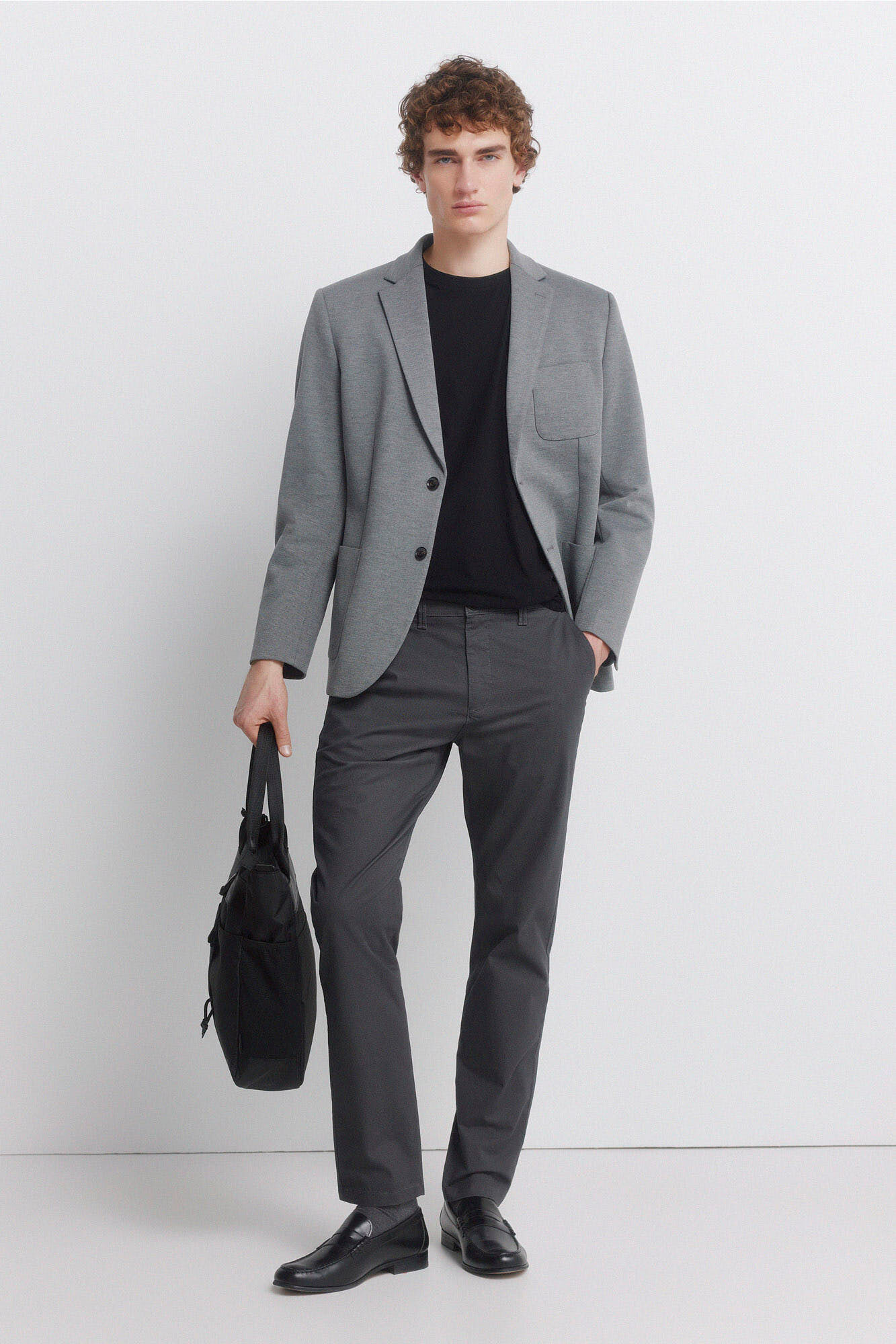 Springfield Micro-printed slim fit chinos