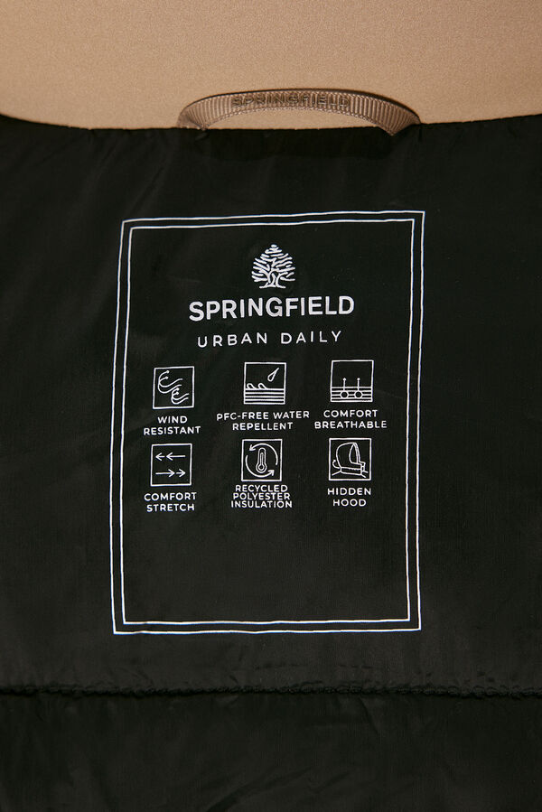 Springfield Technical quilted jacket brown