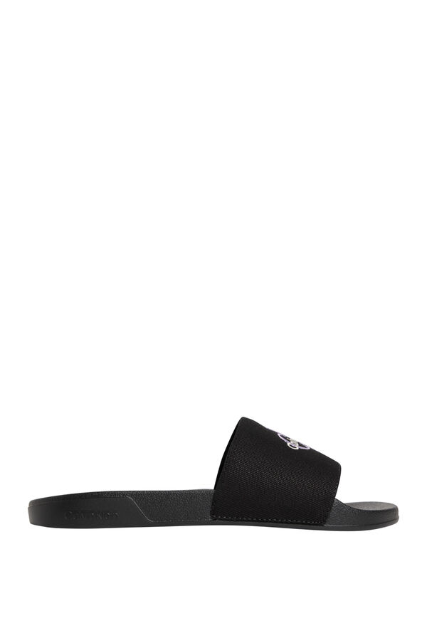 CK Jeans Chanclas tipo pala negro