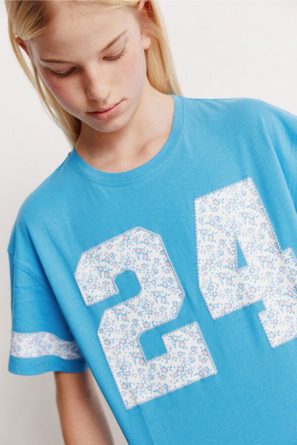 Springfield Kids T-shirt de menina manga curta 24 azul