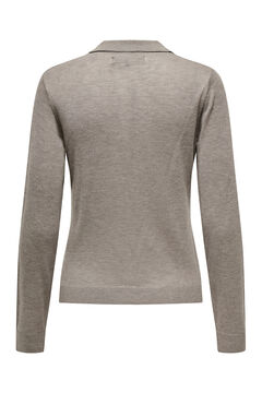 Only Polo de malha de manga comprida