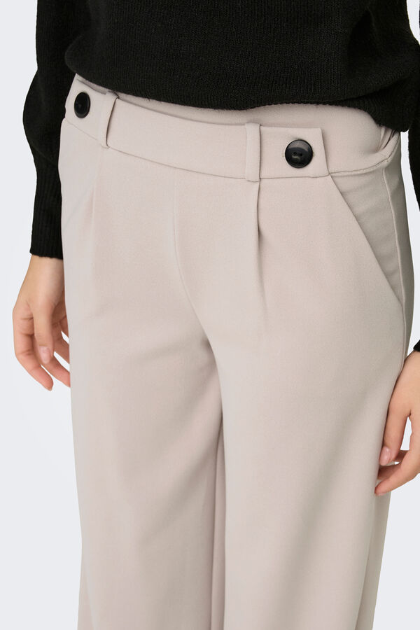 JDY Lange Wide-Leg-Hose Grau