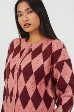 Brave Soul Diamond round neck cardigan