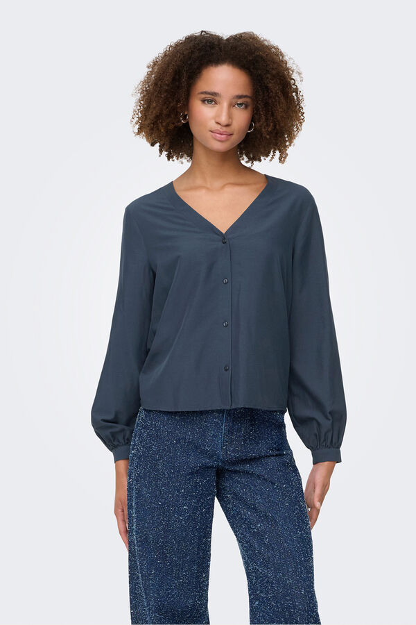 JDY long sleeve shirt Plava