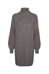 Noisy May vestido de malha canelada de gola alta