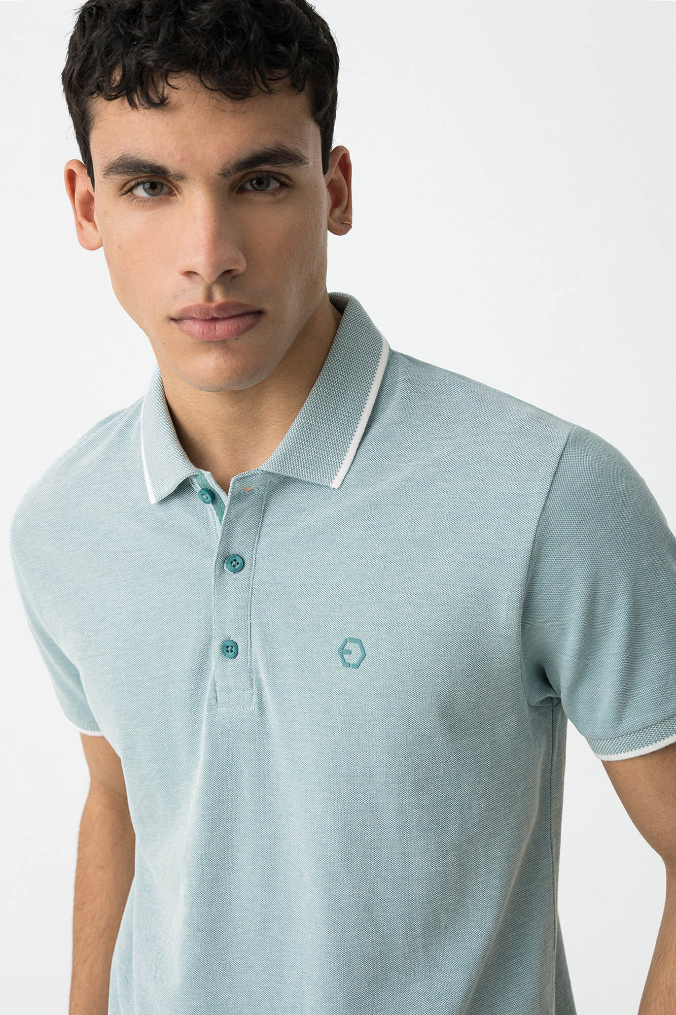 Tiffosi Polo de piqu&eacute; detalle en relieve