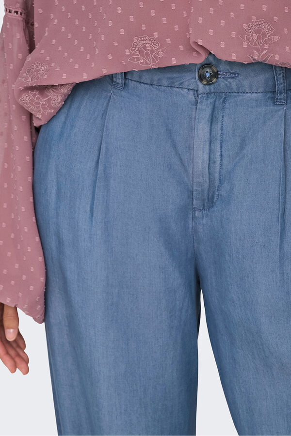 JDY Pantal&oacute;n largo ancho azul