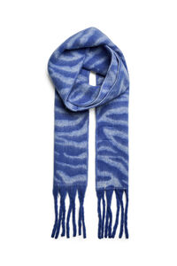 Pieces Cachecol com franjas e estampa animal