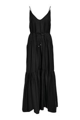 Springfield Long strappy dress. black