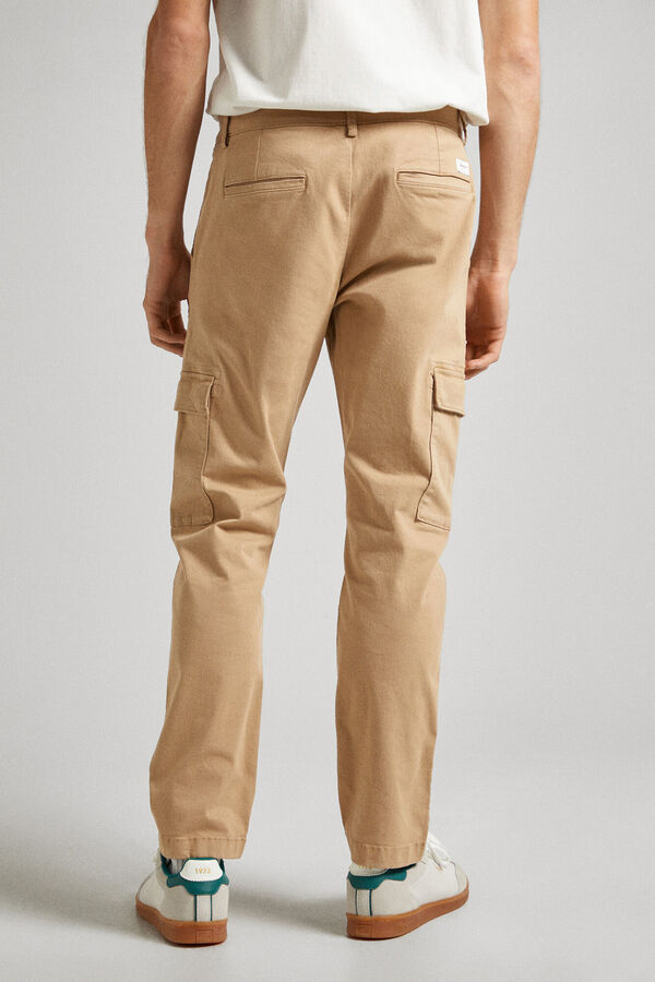 Springfield Slim fit cargo trousers tan