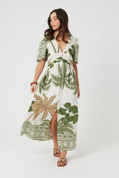 Brave Soul Vestido largo estampado