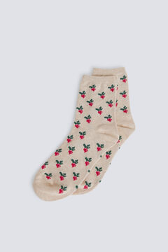 Springfield Meias compridas com estampado de rabanetes