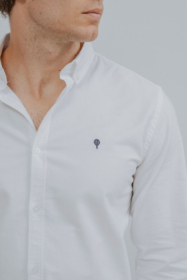 Celopman Camisa oxford blanco