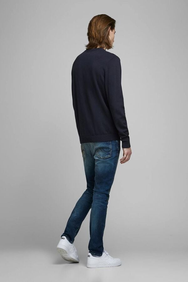 Jack & Jones Jersey de algod&oacute;n azul