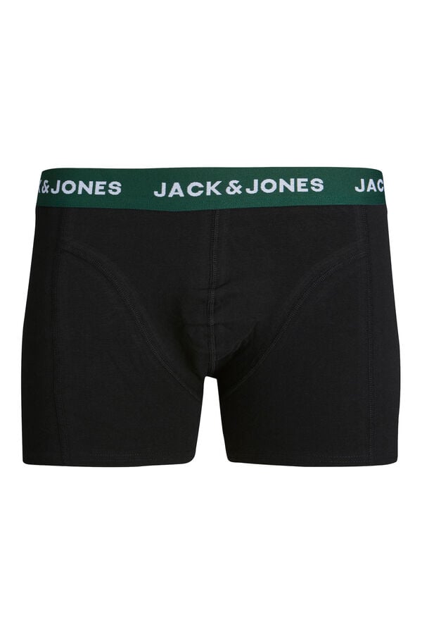 Springfield PLUS Pack of 3 black cotton boxers dark green