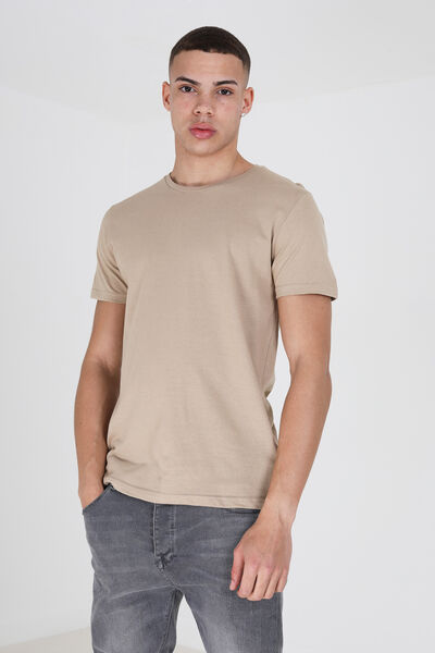 Springfield Essential short-sleeved T-shirt brown