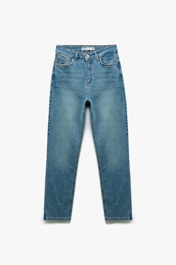 Koton Cal&ccedil;a jeans de corte reto azul